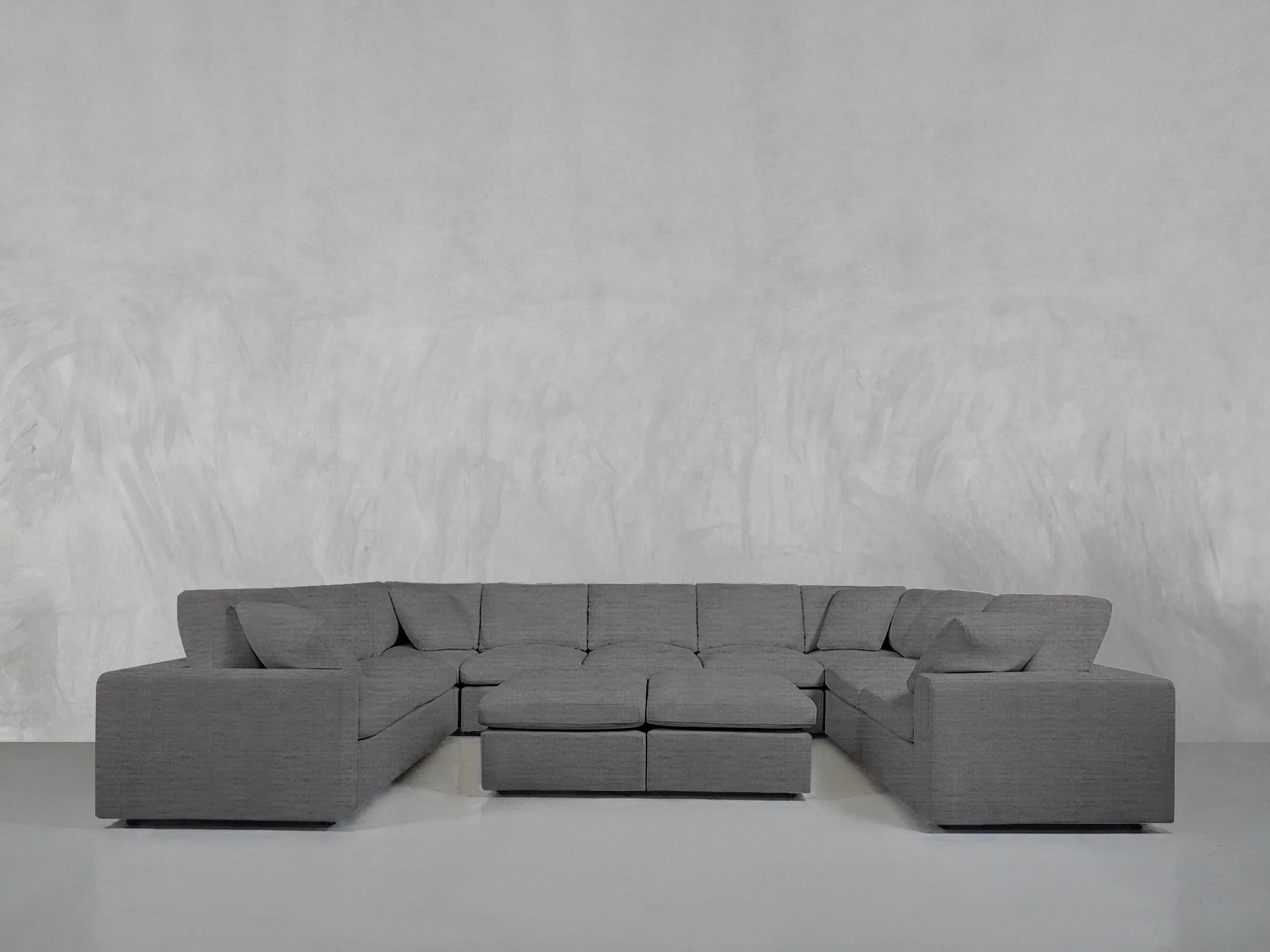 9-Seat Modular U-Sectional with Double Ottoman - Image 76