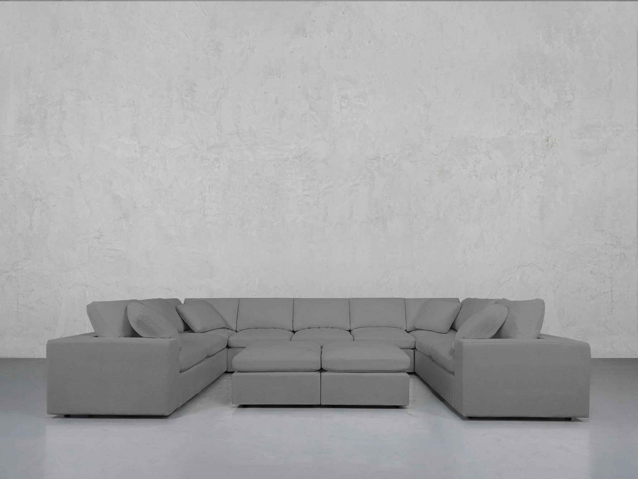 9-Seat Modular U-Sectional with Double Ottoman - Image 77