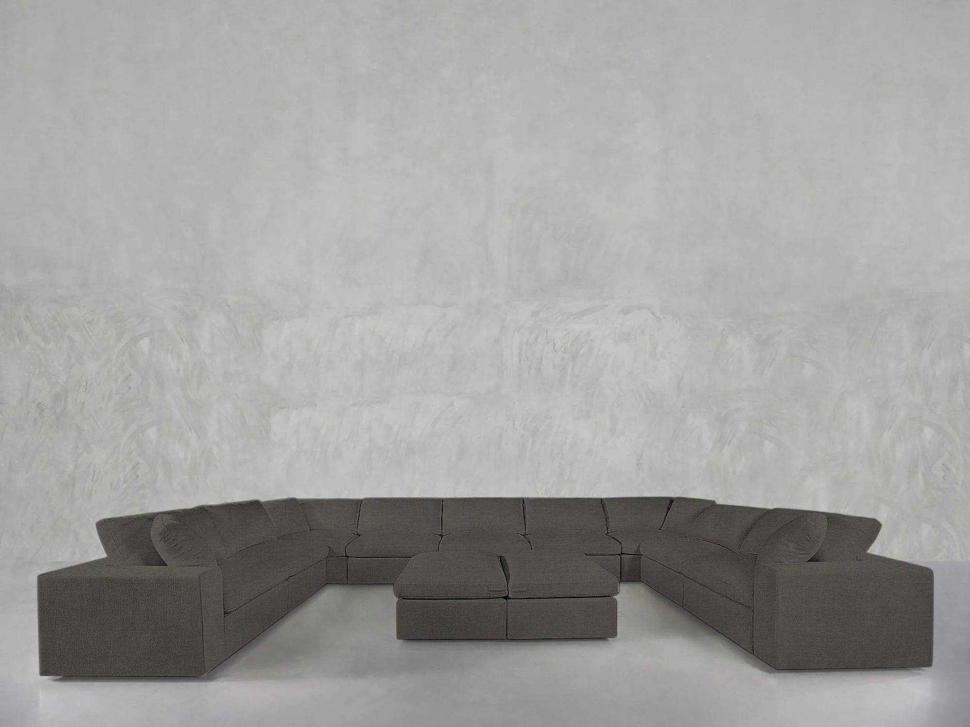 9-Seat Modular U-Sectional with Double Ottoman - Image 85