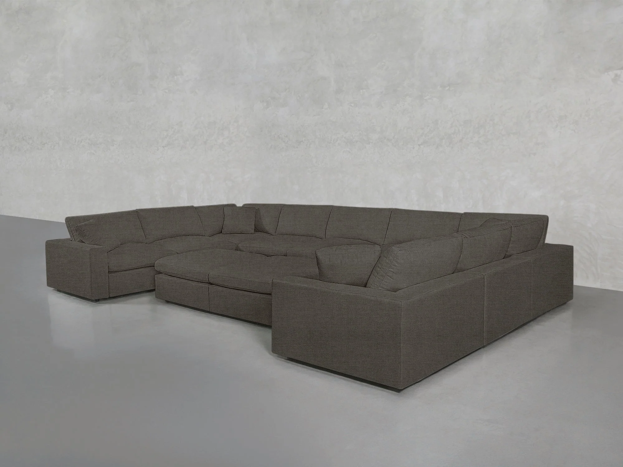 9-Seat Modular U-Sectional with Double Ottoman - Image 86