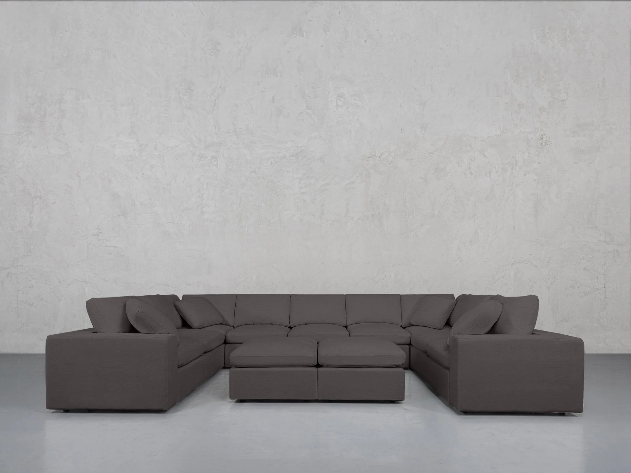 9-Seat Modular U-Sectional with Double Ottoman - Image 88