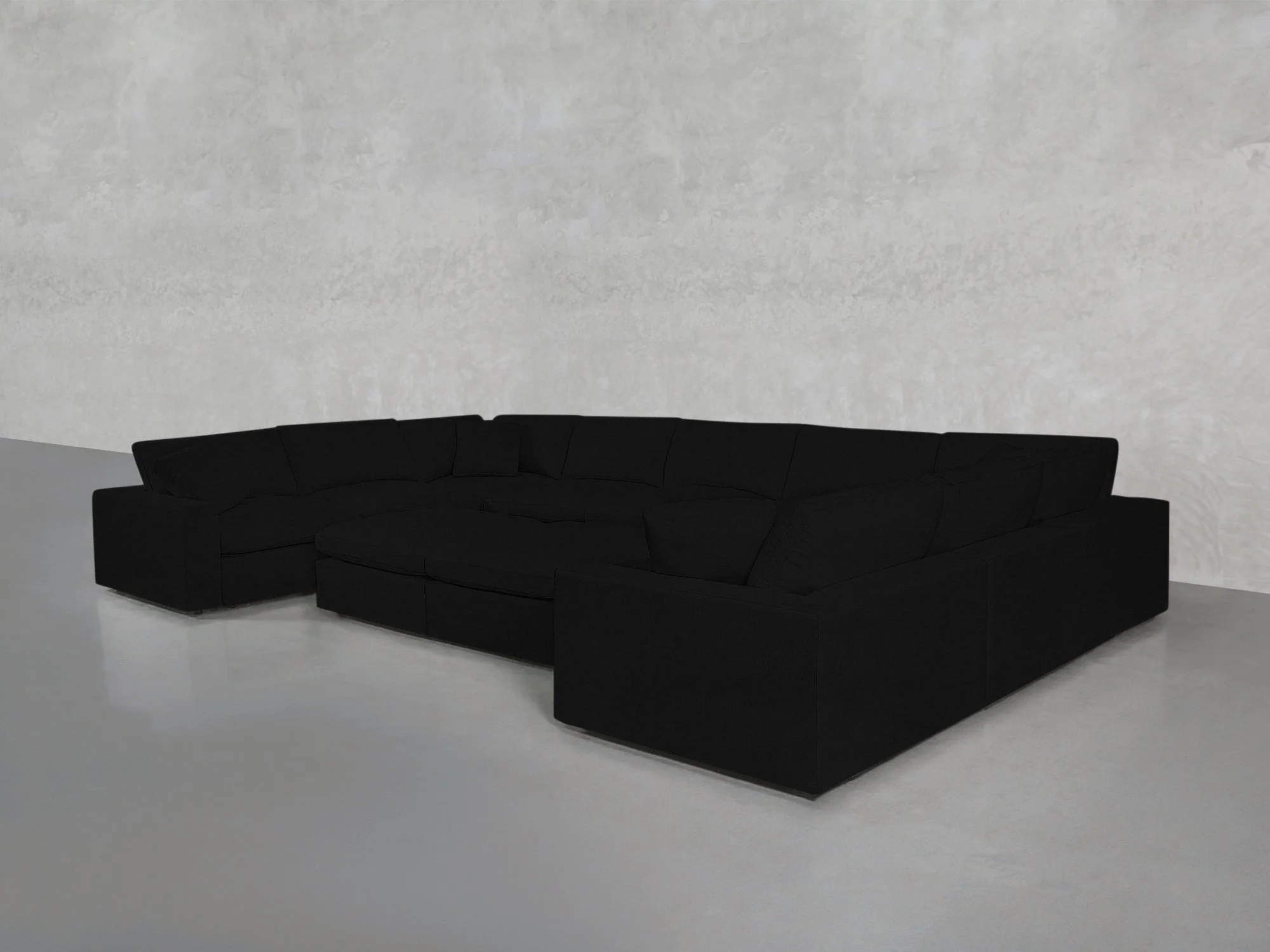 9-Seat Modular U-Sectional with Double Ottoman - Image 97