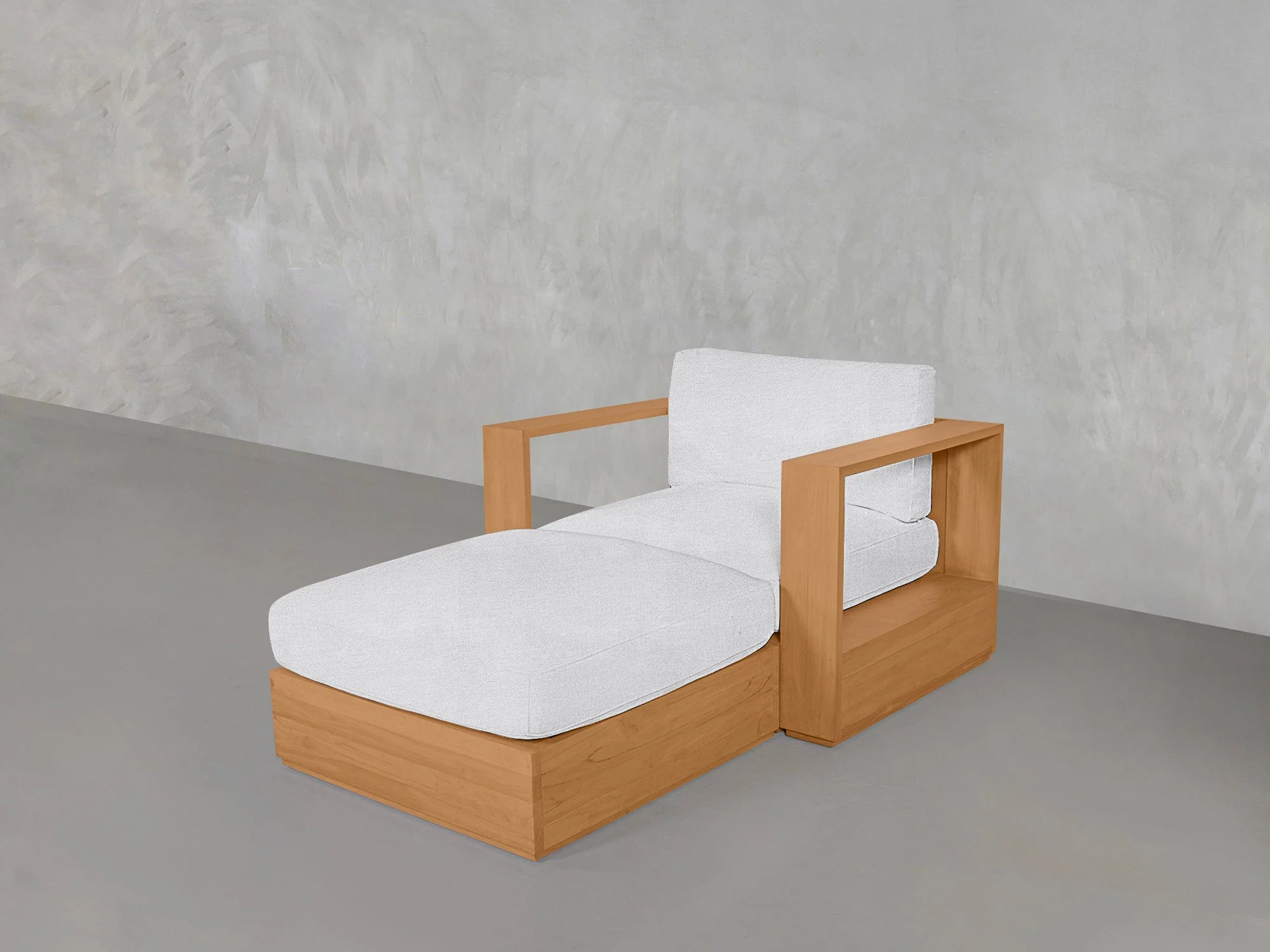 Armchair with Ottoman Teak Outdoor - Image 9