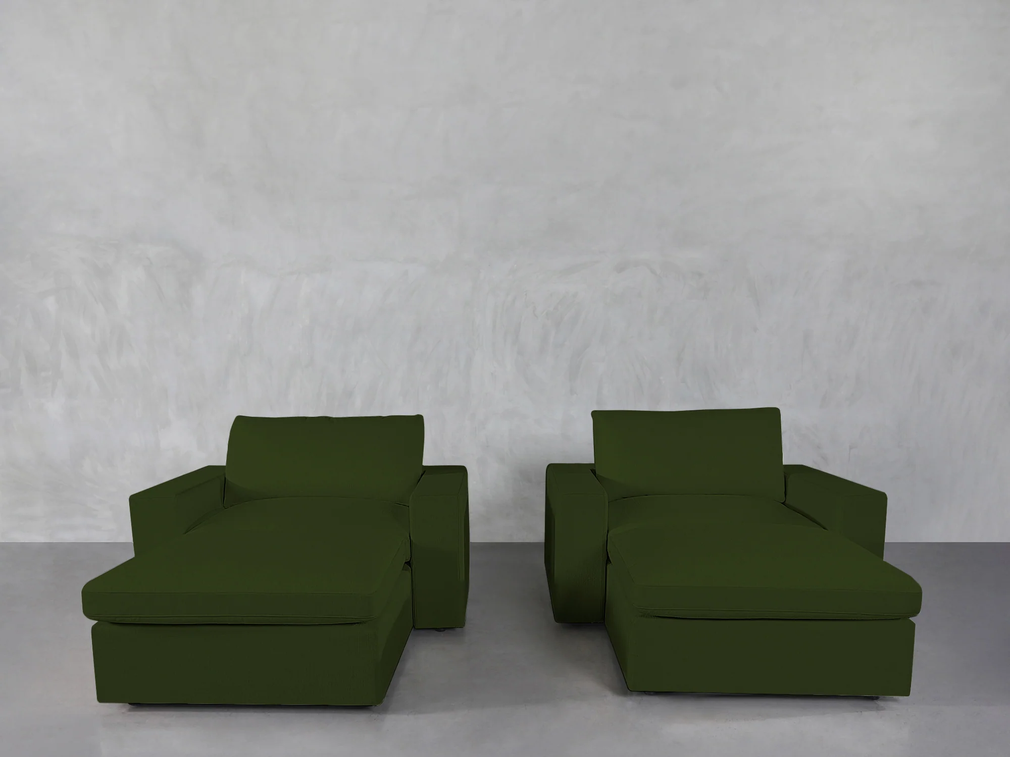 Double Armchairs with Ottomans - Image 122