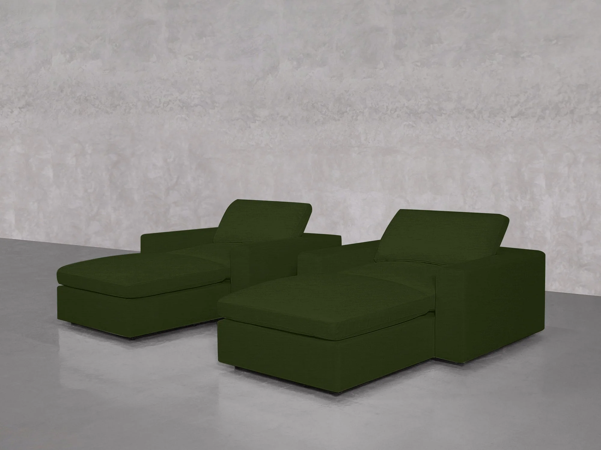 Double Armchairs with Ottomans - Image 123