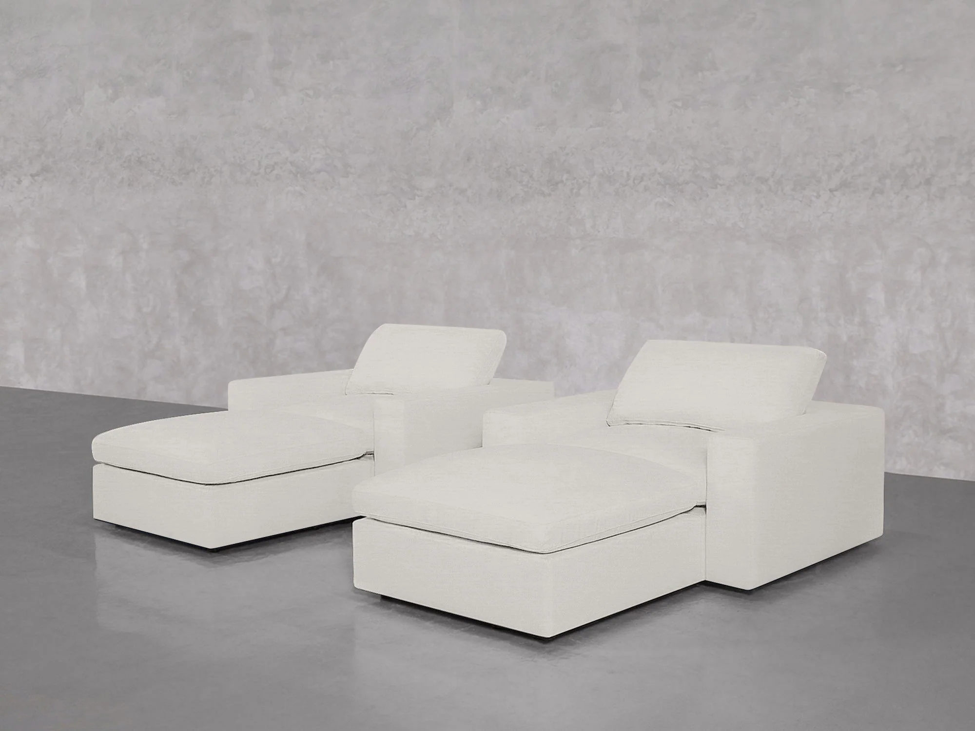 Double Armchairs with Ottomans - Image 141