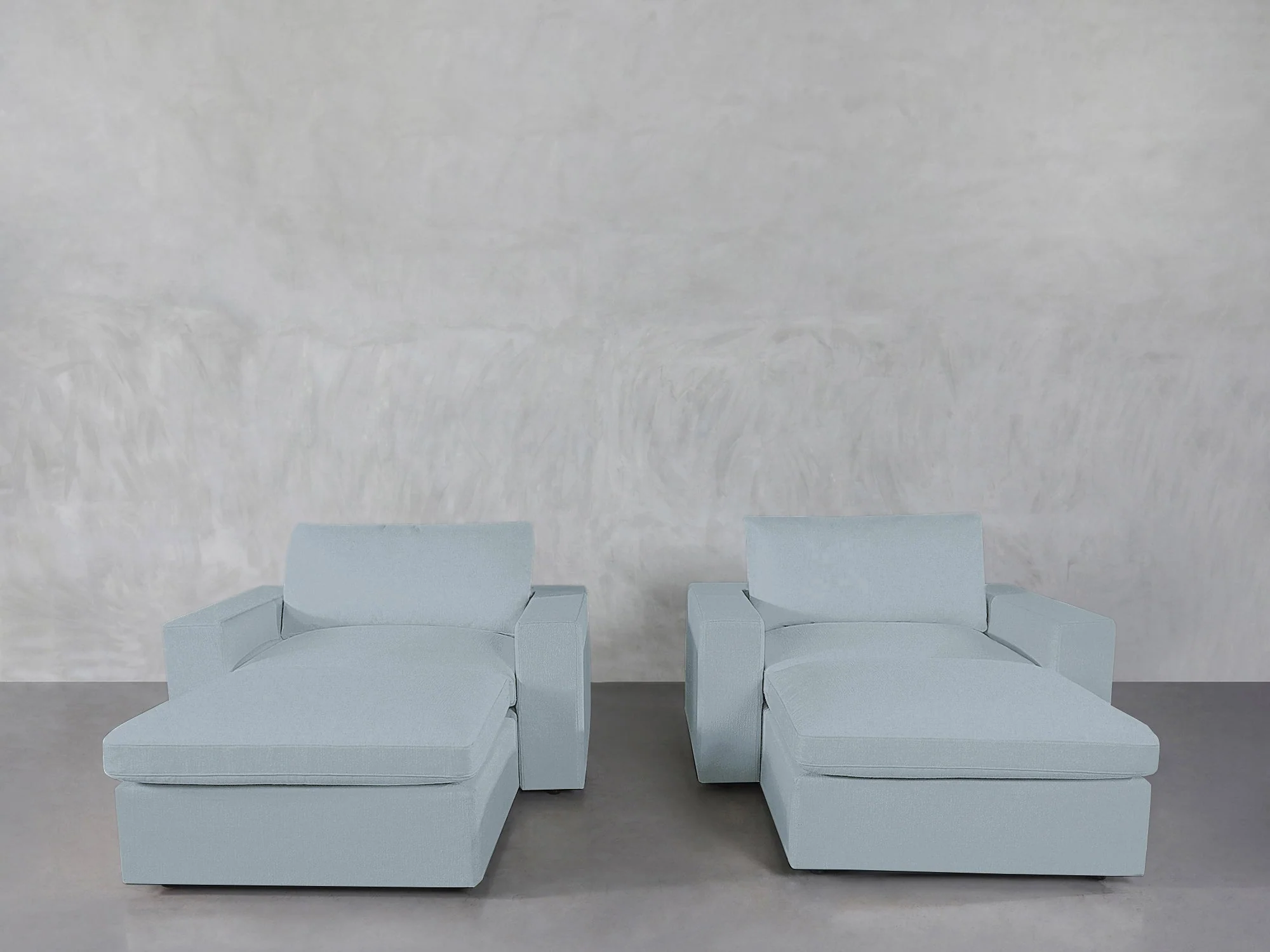 Double Armchairs with Ottomans - Image 167