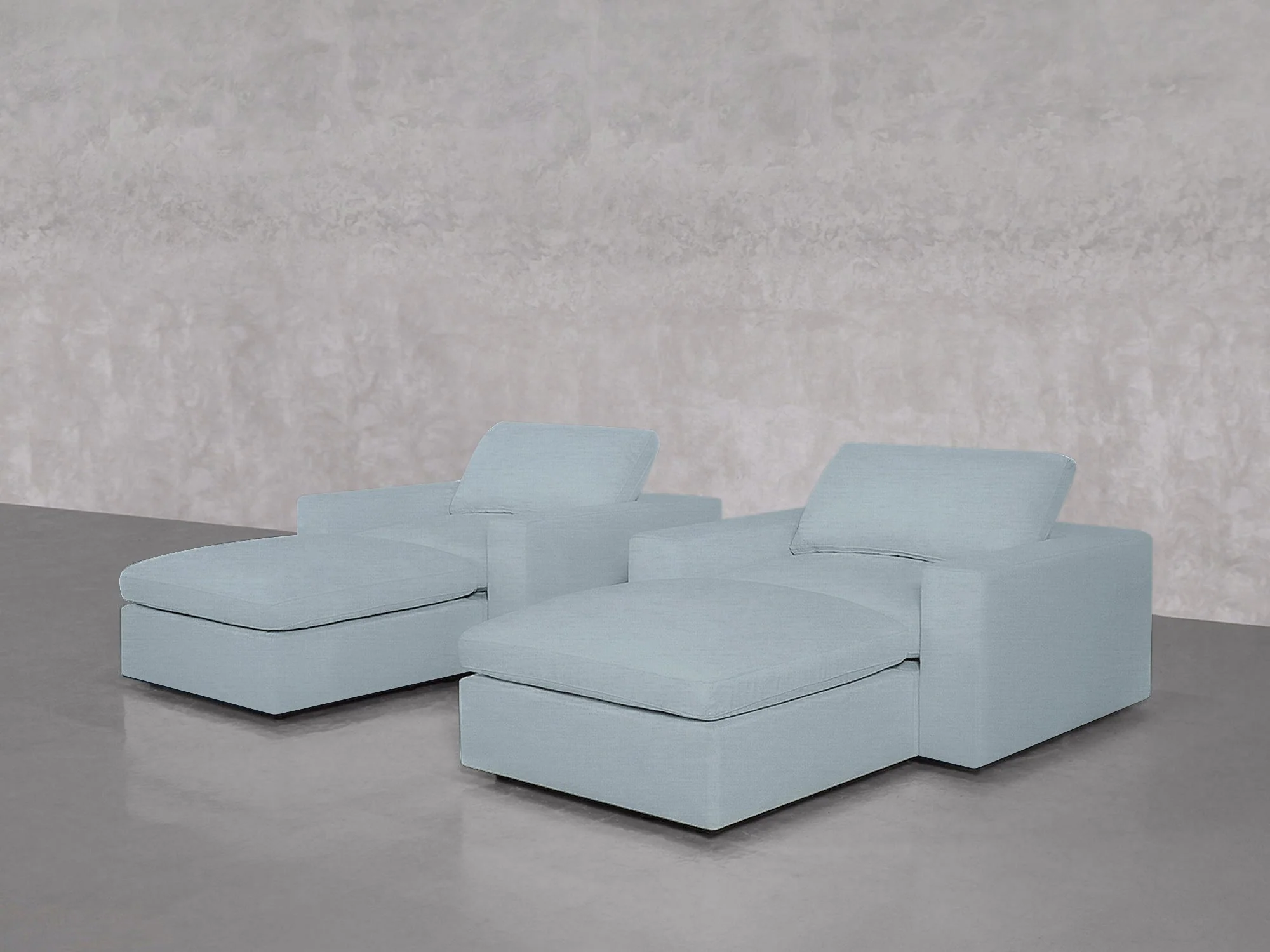 Double Armchairs with Ottomans - Image 168