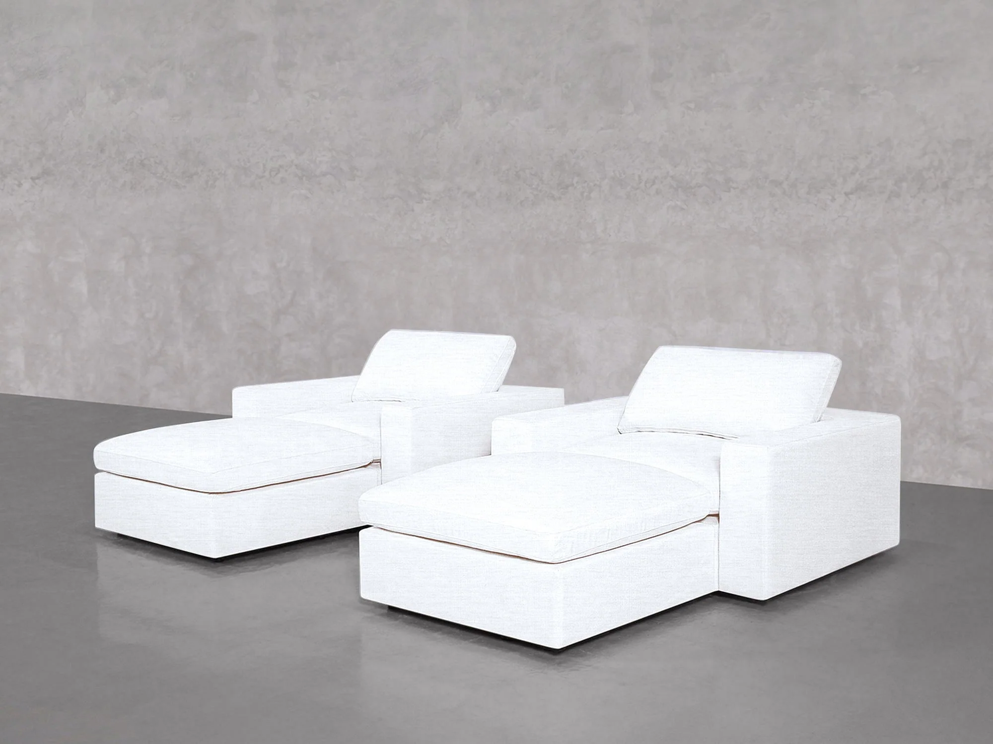 Double Armchairs with Ottomans - Image 26