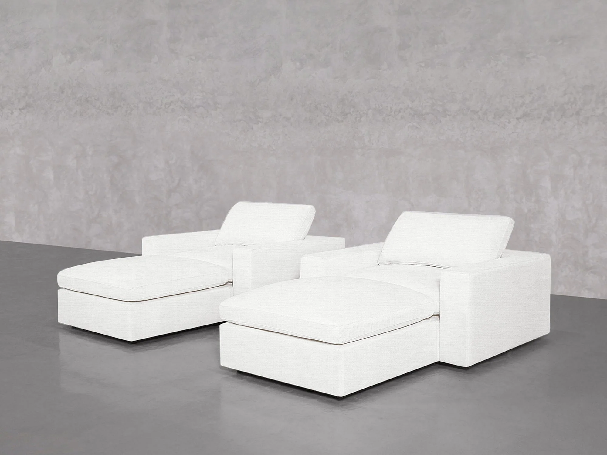 Double Armchairs with Ottomans - Image 35