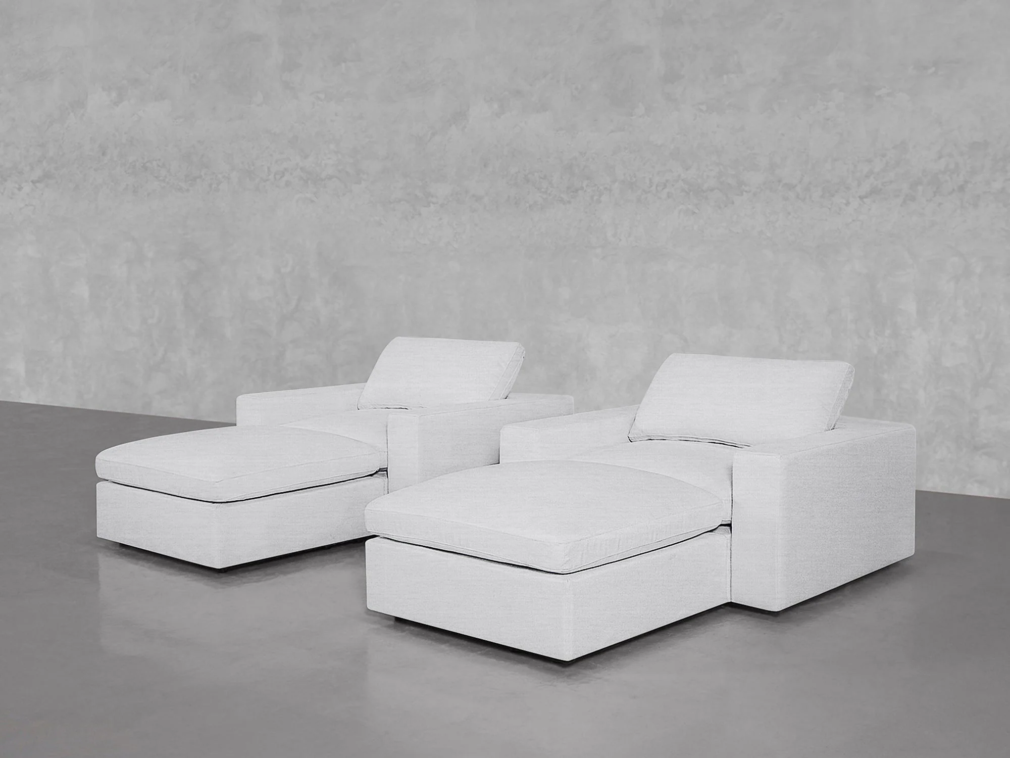 Double Armchairs with Ottomans - Image 51