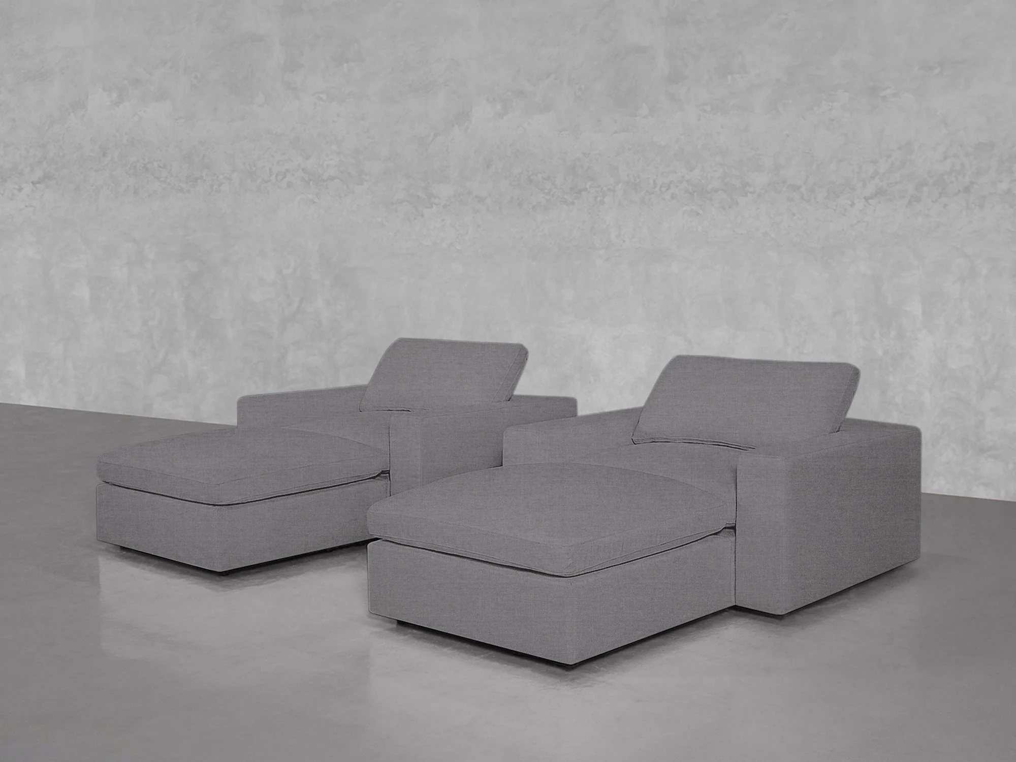 Double Armchairs with Ottomans - Image 60