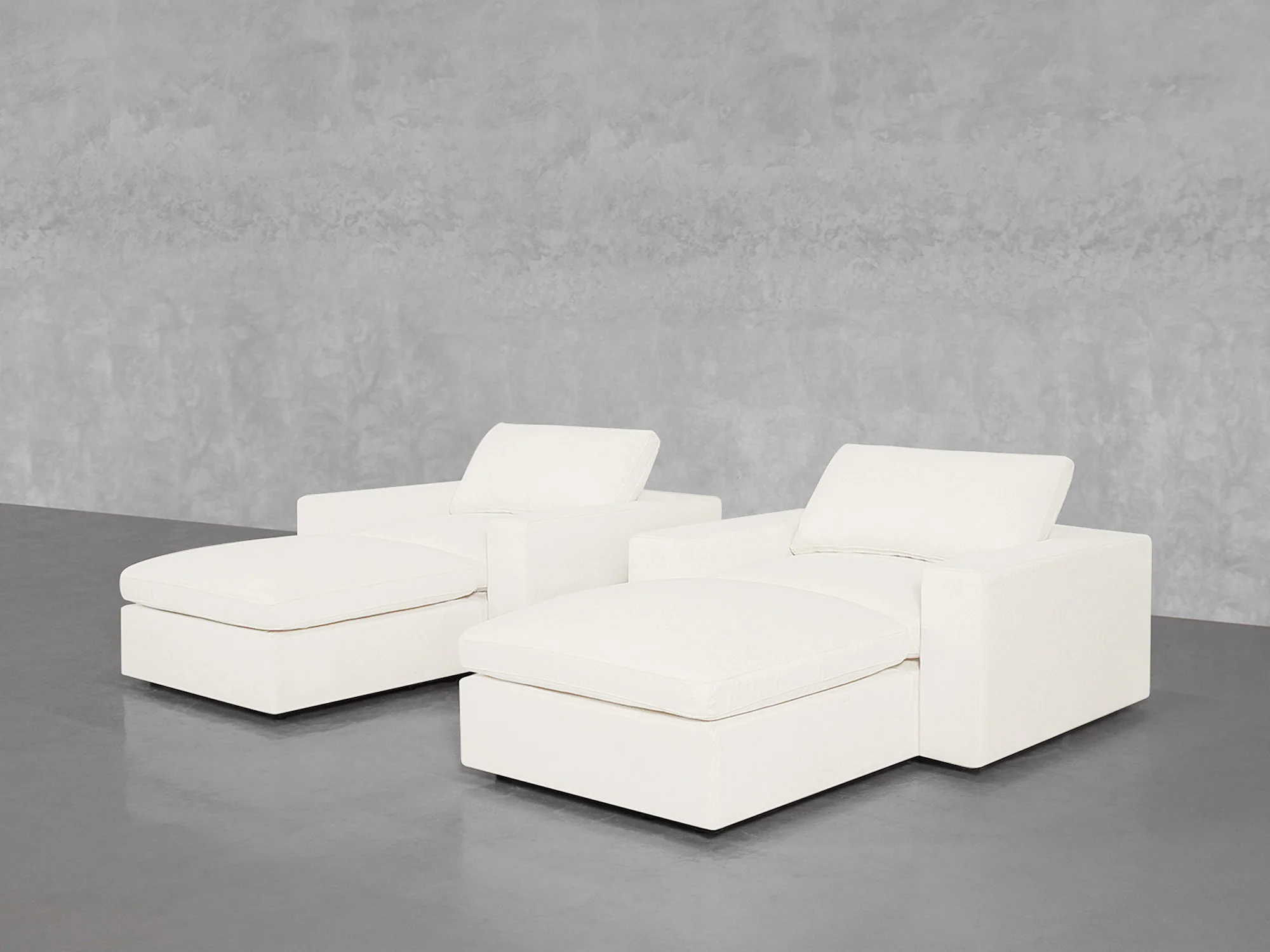 Double Armchairs with Ottomans - Image 87