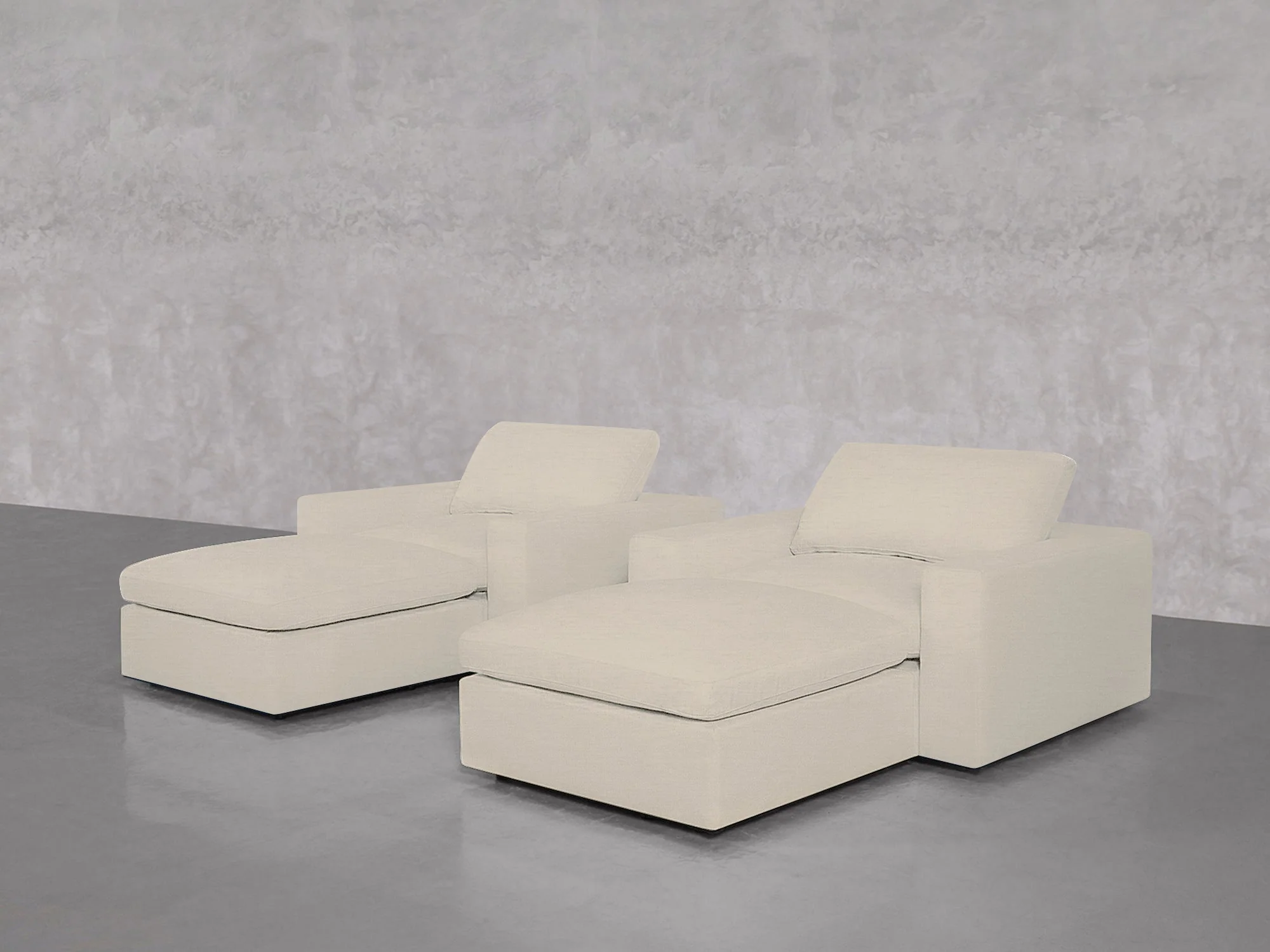 Double Armchairs with Ottomans - Image 96